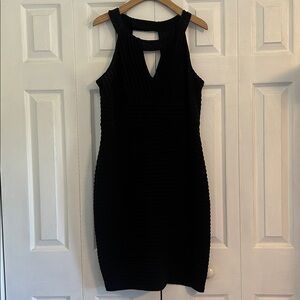 Calvin Klein Black Dress with Beaded Detail
